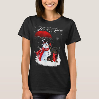 T-shirt Laisser Neige Noël Chemise mignonne Dachshund Et S