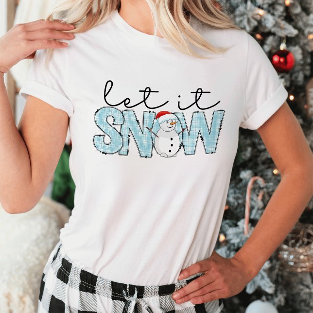 T-shirt Laisser neiger Noël Snowman (Créateur téléchargé)