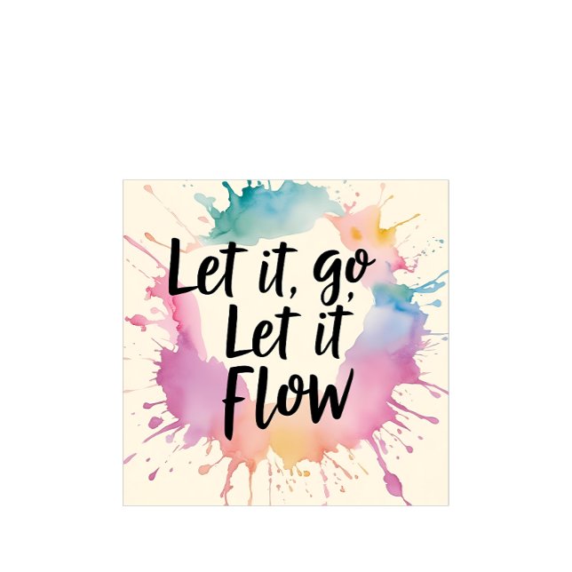 T-shirt Laisser passer le flux - Conception des devis de g ("Let It Go, Let It Flow" - a gentle message for the journey to let go and heal.
)