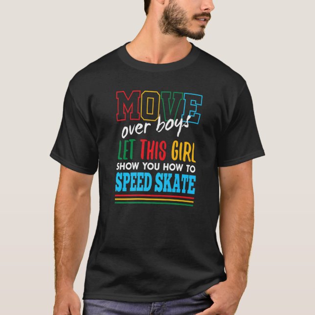 T-shirt Laissez Cette Fille Vous Montrer Comment Accélérer (Devant)