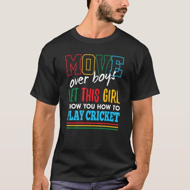 T-shirt Laissez Cette Fille Vous Montrer Comment Jouer Au  (Devant)