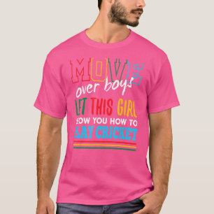 T-shirt Laissez cette fille vous montrer comment jouer au