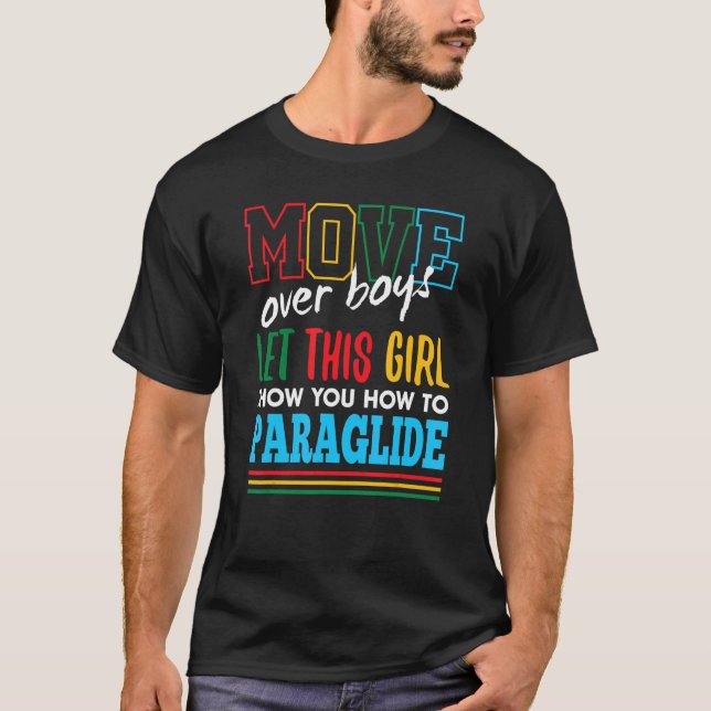 T-shirt Laissez Cette Fille Vous Montrer Comment Paraglide (Devant)
