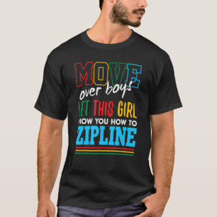 T-shirt Laissez Cette Fille Vous Montrer Comment Zipline F