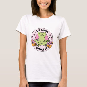 T-shirt Laissez karma s'en occuper grenouille