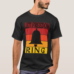 T-shirt Laissez la ceinture de liberté Retro Sunset Bell