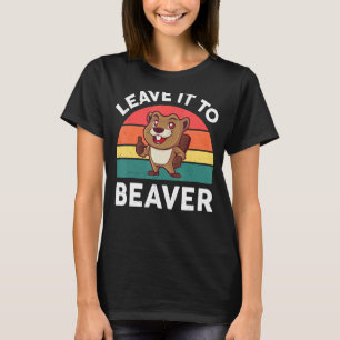 T-shirt Laissez-le à Beaver Animal Rodent