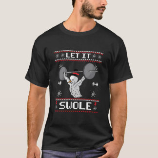 T-shirt Laissez-le gonfler laide de Noël Sweet Funny Muscl