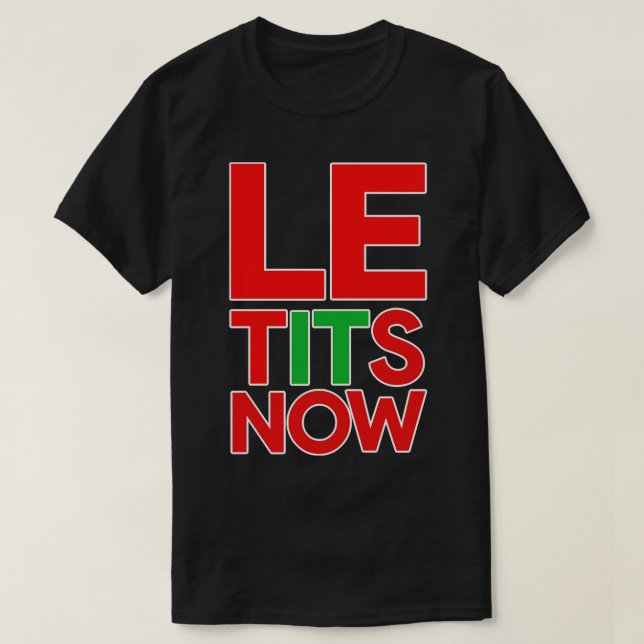 T-SHIRT LAISSEZ-LE NEIGER (Design devant)