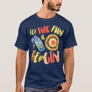 T-shirt Laissez Le Plaisir S'Amuser À La Fête De Plage