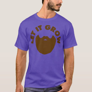 T-shirt Laissez-le pousser Barbe Vintage Amateurs de barbe