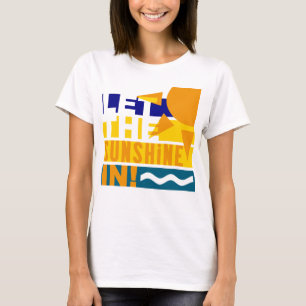 T-shirt Laissez le soleil en chemise - choisir style & cou