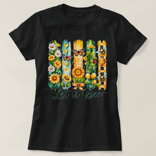 T-shirt Laissez les abeilles (Design devant)