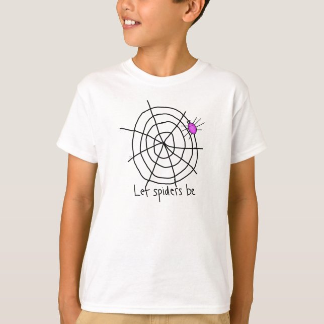 T-shirt « Laissez les araignées tranquilles » (Devant)