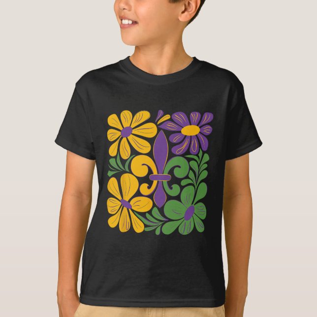 T-shirt Laissez Les Bon Temps Rouler Funny Boho Coquette M (Devant)