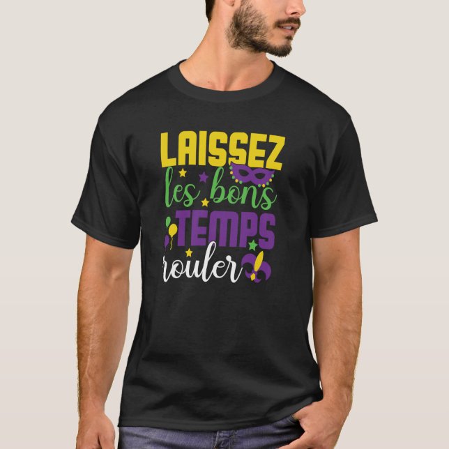 T-shirt Laissez Les Bons Temps Rouler boys mardi gras (Devant)