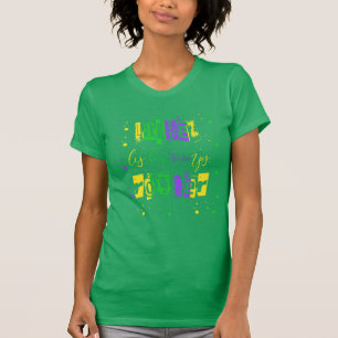 T-shirt Laissez les bons temps rouler Typographie Mardi Gr