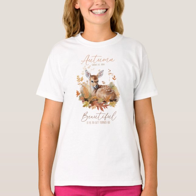 T-shirt Laissez les choses passer l'automne (Devant)