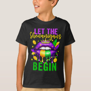 T-shirt Laissez les espiègleries commencer pour les enfant