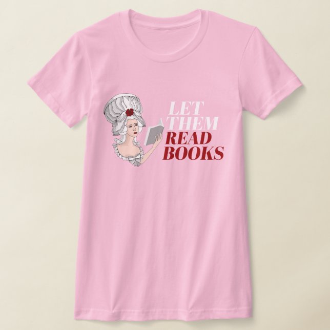 T-shirt Laissez-les lire des livres (Poser)
