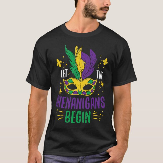 T-shirt Laissez Les Shenanigans Commencer Jester Funny Mar (Devant)
