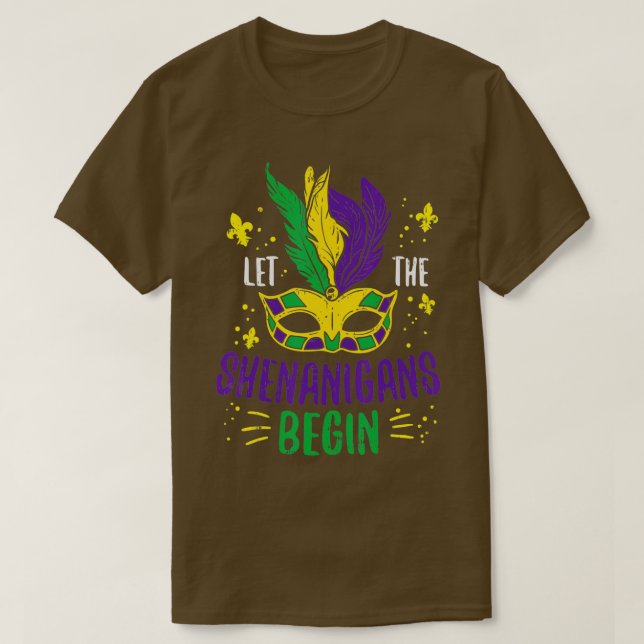 T-shirt Laissez Les Shenanigans Commencer Jester Funny Mar (Design devant)
