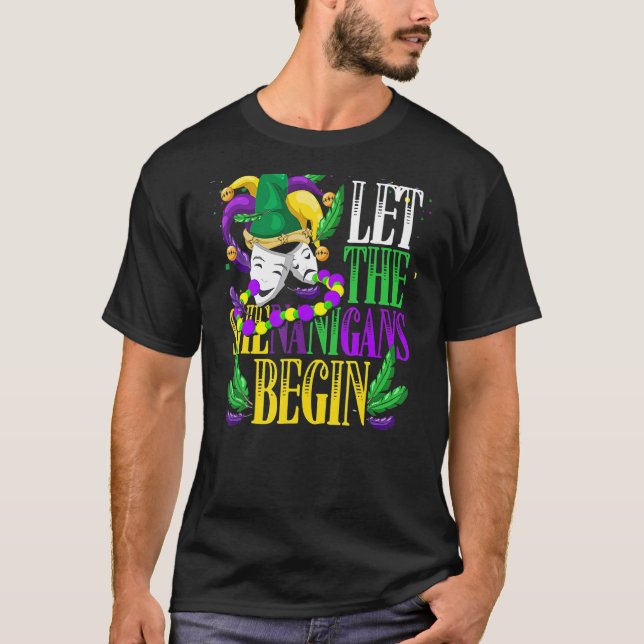T-shirt Laissez Les Shenanigans Commencer La Mascarade Mar (Devant)