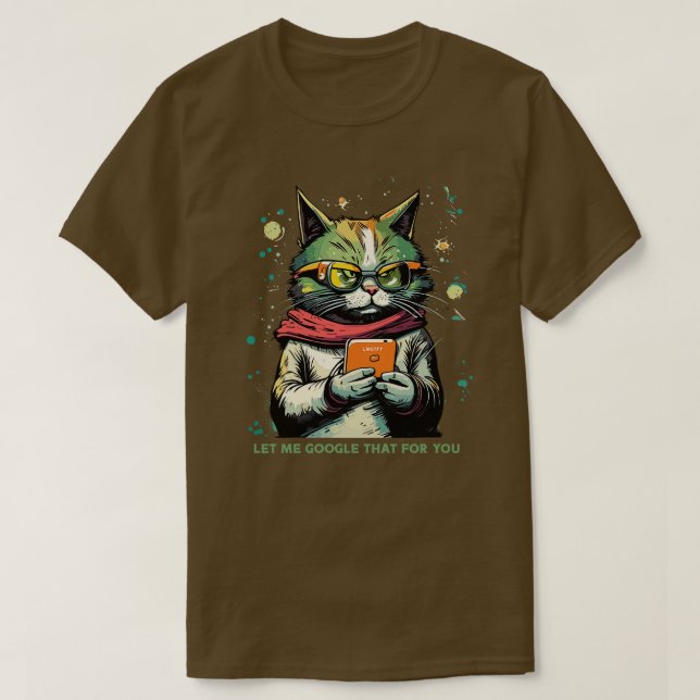 T-shirt laissez-moi google cela pour vous (Design devant)