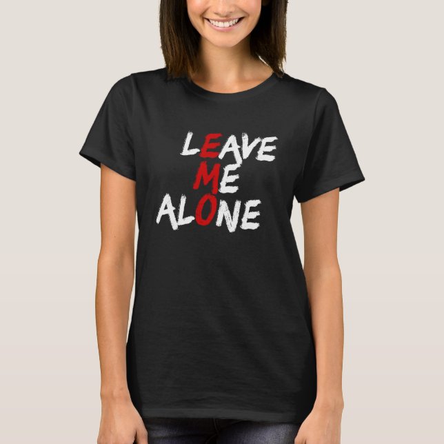 T-shirt Laissez-moi seul Emo Introvert Anti-Social Emo (Devant)