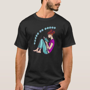 T-shirt Laissez-moi seul Je lis un livre pour les vers de