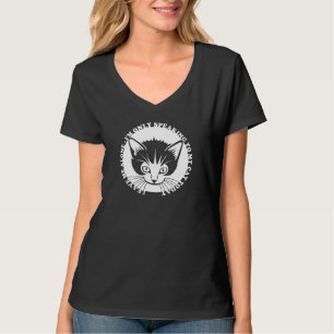 T-shirt Laissez-moi seul moi parle seulement à mon chat