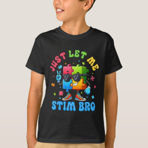 T-shirt Laissez-moi Stim Bro Puzzle Sungles Autisme