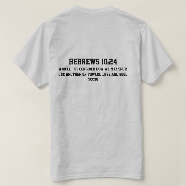 T-shirt 'Laissez-moi vous encourager' (Design dos)