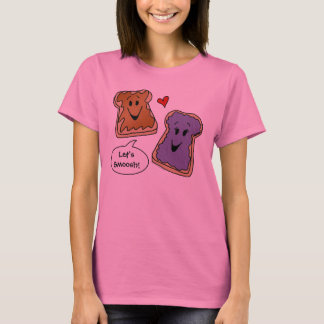 T-shirt Laissez-nous beurre d'arachide de Smoosh et