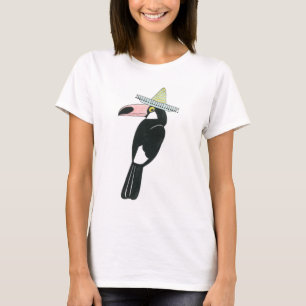 T-shirt Laissez-nous taco au sujet de sombrero de toucan