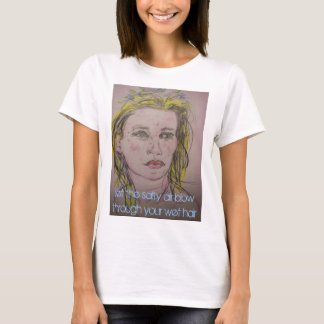 T-shirt laissez souffler l'air salé dans vos cheveux mouil