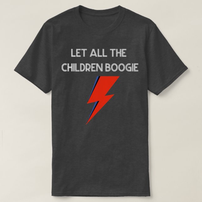 T-shirt Laissez Tous Les Enfants Boogie Blanc (Design devant)