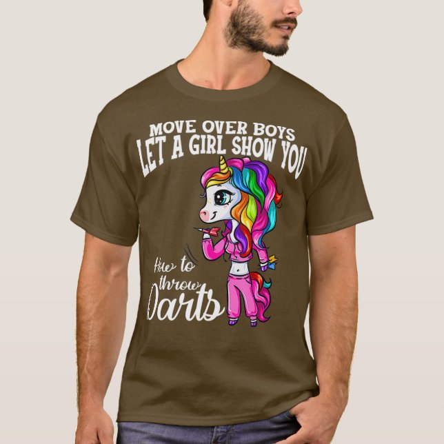 T-shirt Laissez Une Fille Vous Montrer Comment Jeter Des f (Devant)