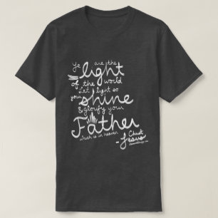 T-shirt Laissez votre chemise légère de bible de l'éclat