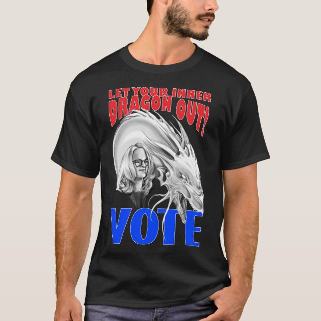 T-shirt Laissez votre VOTE intérieur de dragon - (Devant)