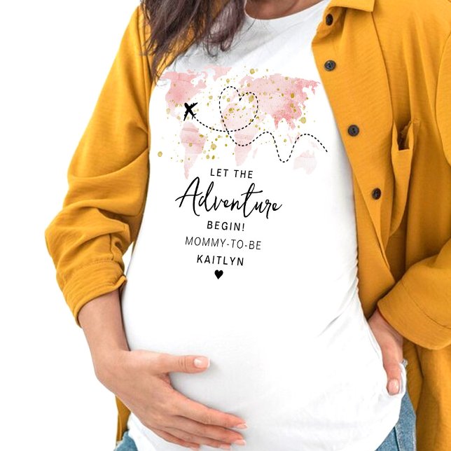 T-shirt "Laissons Commencer L'Aventure !" Baby shower Cart (Créateur téléchargé)