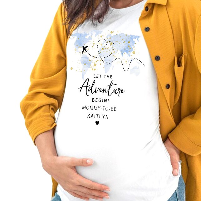 T-shirt "Laissons Commencer L'Aventure !" Baby shower Cart (Créateur téléchargé)