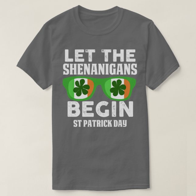 T-shirt Laissons les shenanigans commencer1 (Design devant)