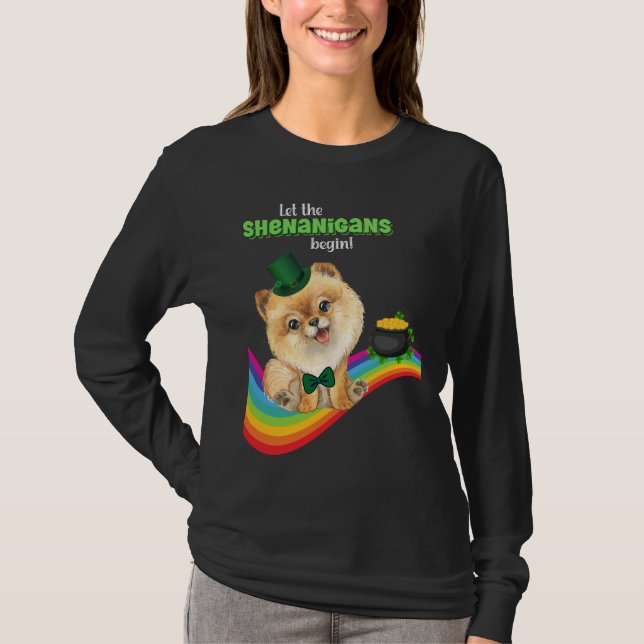 T-shirt Laissons les Shenanigans commencer Saint Patrick's (Devant)