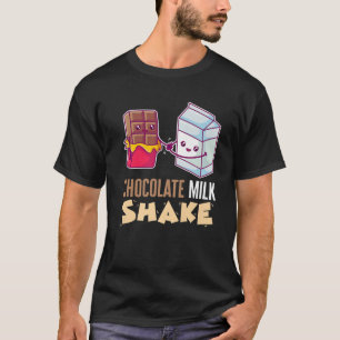 T-shirt Lait Chocolat Secouer Milkshake Dessert Dent Douce