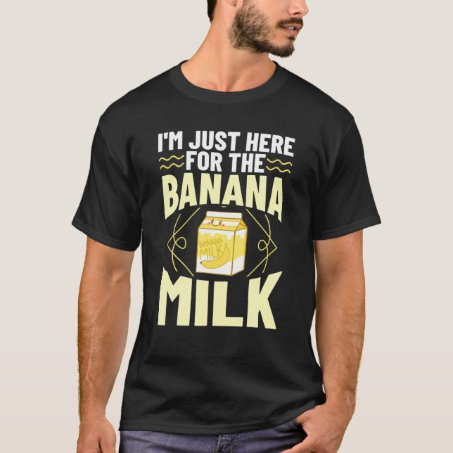T-shirt Lait de banane lait shake chocolat coréen aromatis (Devant)