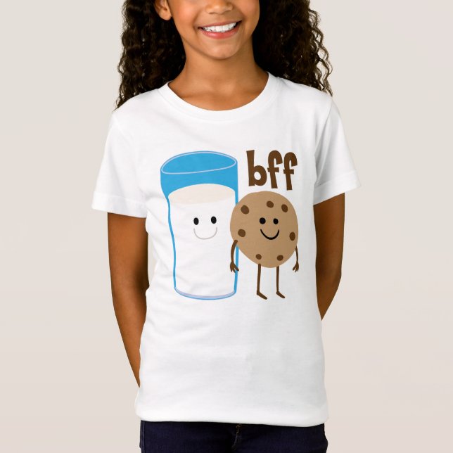T-Shirt Lait de BFF et chemise de biscuits (Devant)