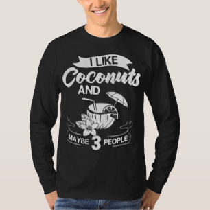 T-shirt Lait de coco Huile d'eau Crème Arbre Fruit Palm Bu