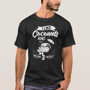 T-shirt Lait de coco Huile d'eau Crème Arbre Fruit Palm Bu