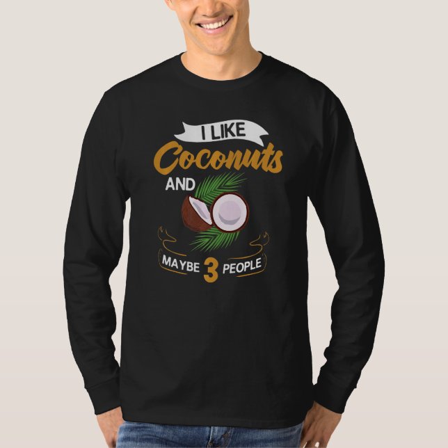 T-shirt Lait de coco Huile d'eau Crème Arbre Fruit Palm Bu (Devant)